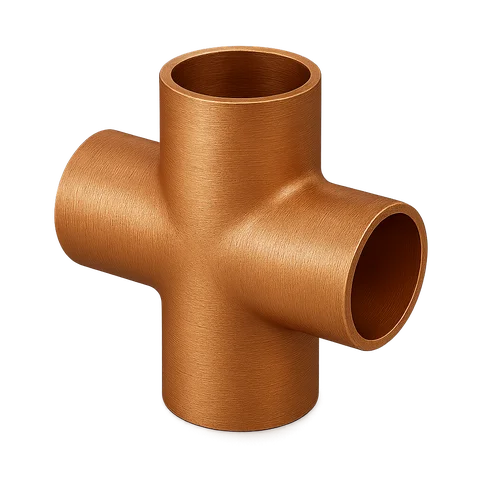 Крестовиная медная под пайку 15 мм М1р ГОСТ 32590-2013